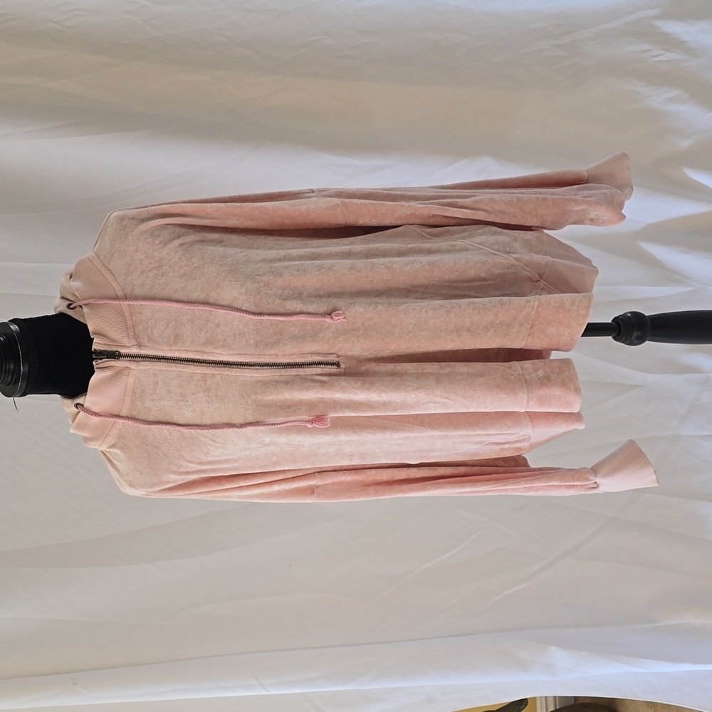 Free People L oversized pullover velour sweatshirt half zipper hoodie streetā